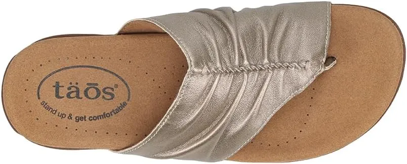 Taos Gift 2 Women's Sandal - Elevate Your Style with A Classic Open Back Toe-Post Design - Premium Comfort with Arch Support and Cooling Gel Padding for All Day Wearability