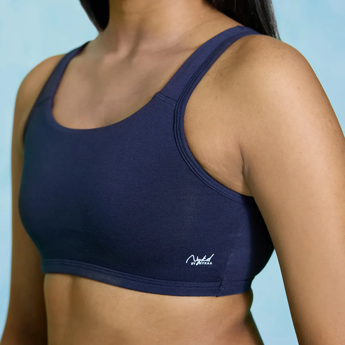 Teen slip on bra-NYB272-Navy blue