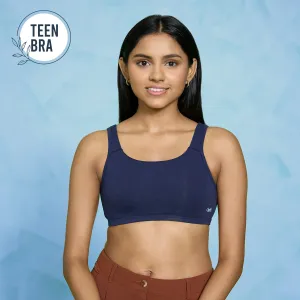 Teen slip on bra-NYB272-Navy blue