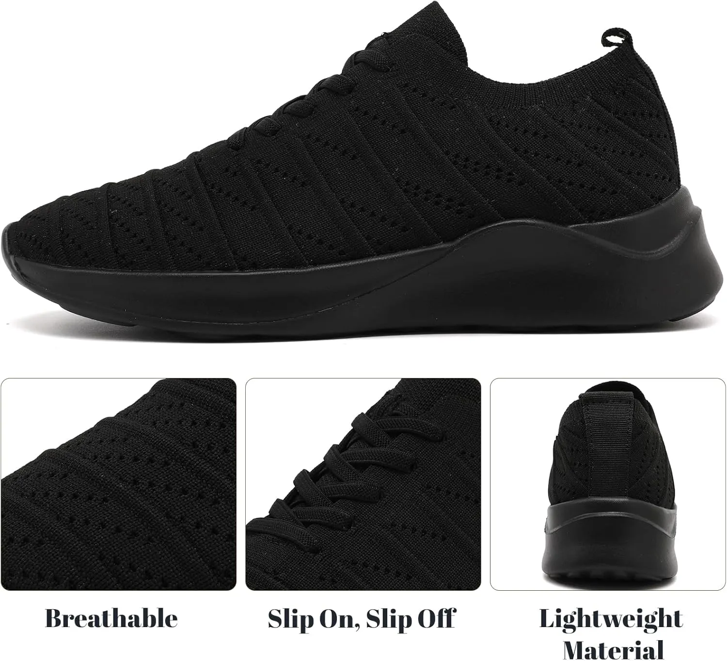Tennis Shoes Womens Slip on Running Shoes Breathable Sneakers Athletic Lightweight Gym Sports Walking Shoes
