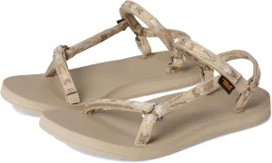 Teva Women's Original Universal Slim Sport Sandal, Archive Wings White Pepper, 8