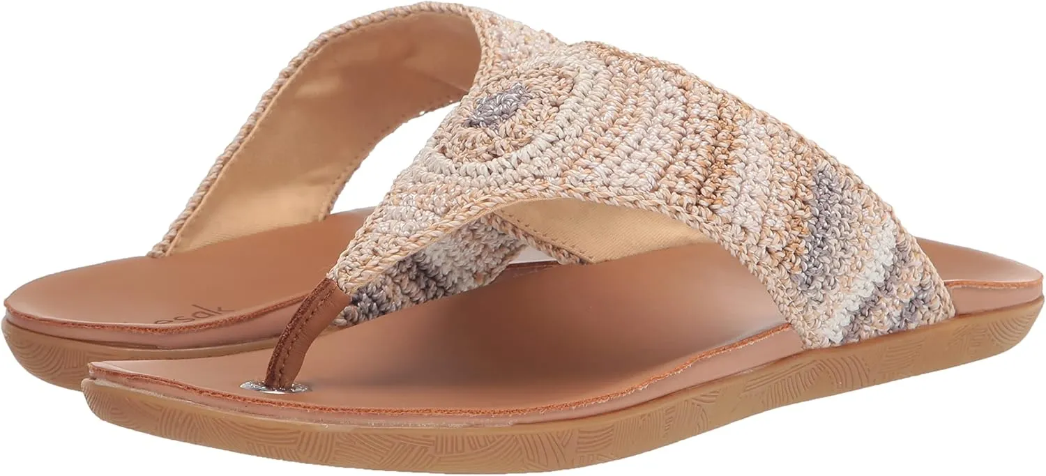 The Sak Shana Thong Sandal in Crochet, Slip On Entry