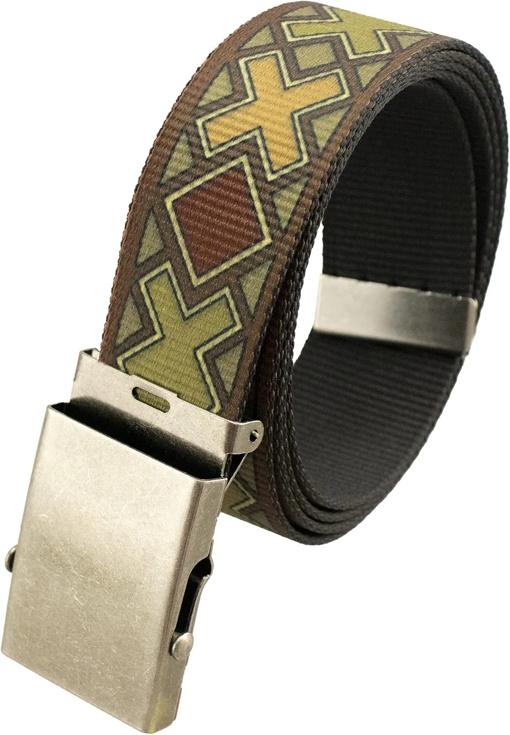 Thomas Bates Cargo XC40 Belt with Antique Finish Nickel Slide Buckle