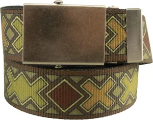 Thomas Bates Cargo XC40 Belt with Antique Finish Nickel Slide Buckle