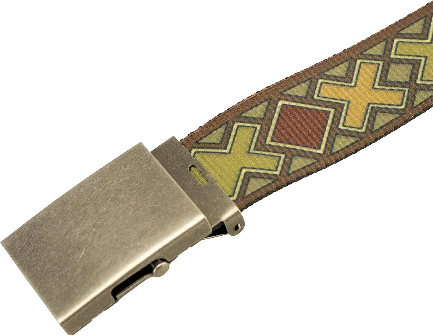Thomas Bates Cargo XC40 Belt with Antique Finish Nickel Slide Buckle