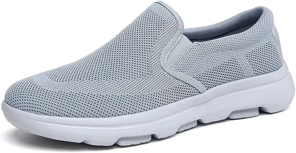 TIOSEBON Men's Mesh Slip On Walking Shoes Loafers-Work Drving Tennis Shoes