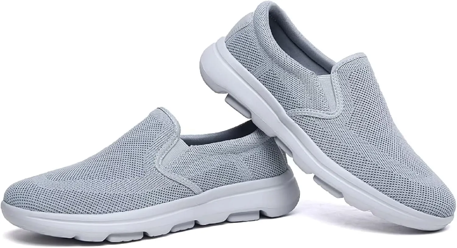 TIOSEBON Men's Mesh Slip On Walking Shoes Loafers-Work Drving Tennis Shoes