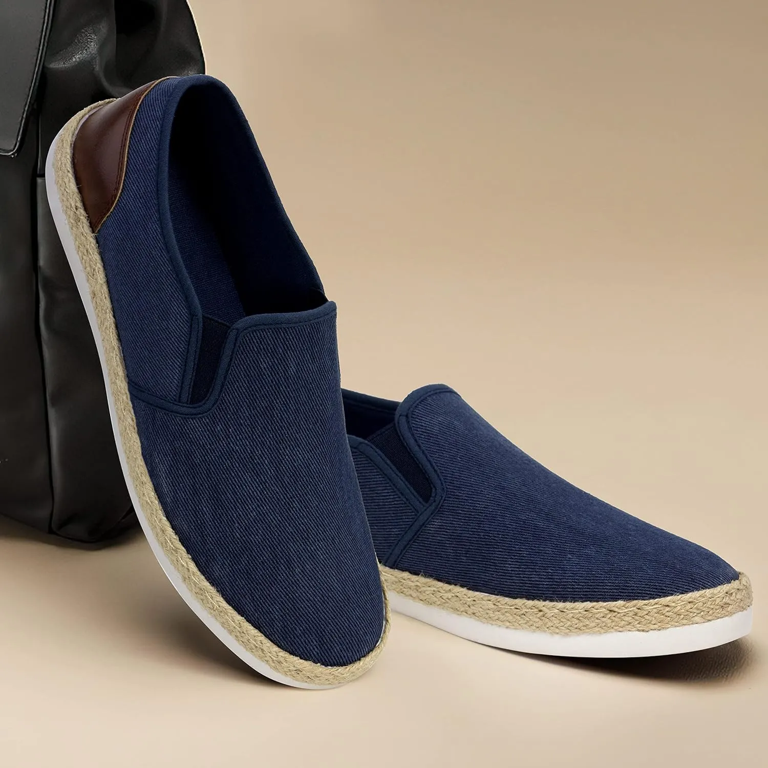 TOBER Men's Casual Slip-on Loafers Boat Shoes Non-Slip Walking Shoes Fashion Sneakers for Men Leisure Lightweight Comfortable