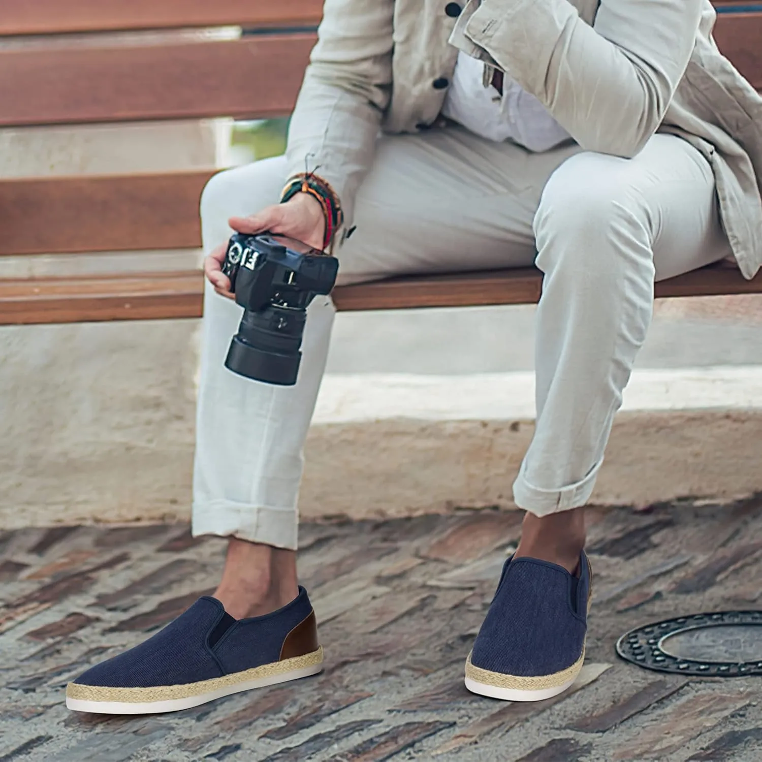 TOBER Men's Casual Slip-on Loafers Boat Shoes Non-Slip Walking Shoes Fashion Sneakers for Men Leisure Lightweight Comfortable