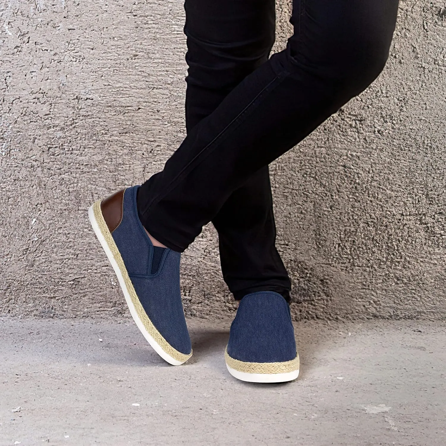 TOBER Men's Casual Slip-on Loafers Boat Shoes Non-Slip Walking Shoes Fashion Sneakers for Men Leisure Lightweight Comfortable