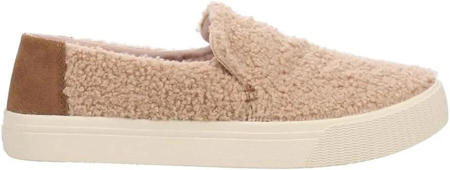TOMS Womens Sunset Faux Shearling Slip On Sneakers Shoes Casual - Brown