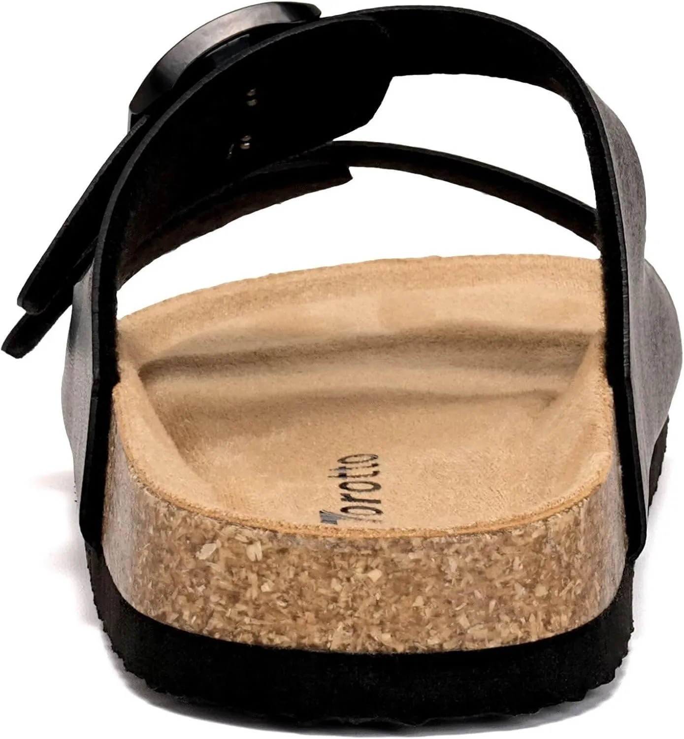 Torotto Kids Sandals Boys Girls Slide Summer Non-slip Cork Glitter Toddler Slippers with Adjustable Straps for Indoor & Outdoor