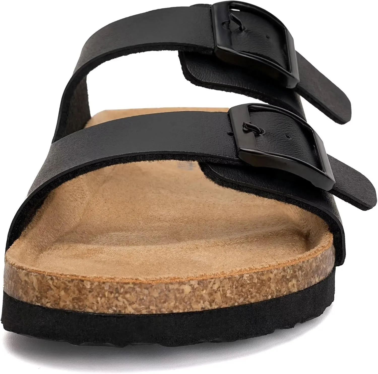 Torotto Kids Sandals Boys Girls Slide Summer Non-slip Cork Glitter Toddler Slippers with Adjustable Straps for Indoor & Outdoor