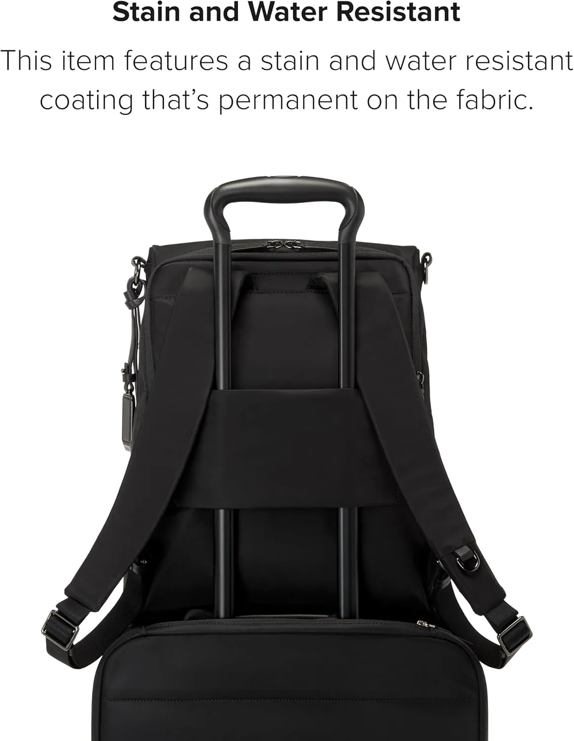TUMI - Voyageur Leigh Backpack/Tote - Versatile Backpack & Tote for Travel, Daily Use, Commute & More - Black with Gunmetal Hardware