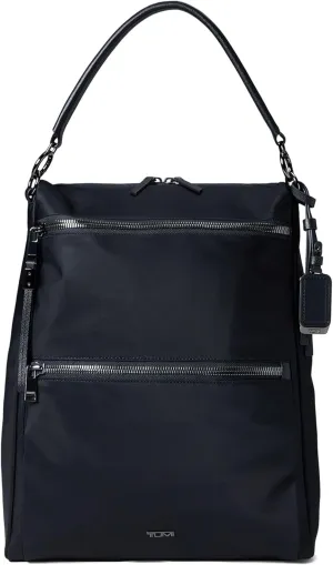 TUMI - Voyageur Leigh Backpack/Tote - Versatile Backpack & Tote for Travel, Daily Use, Commute & More - Black with Gunmetal Hardware