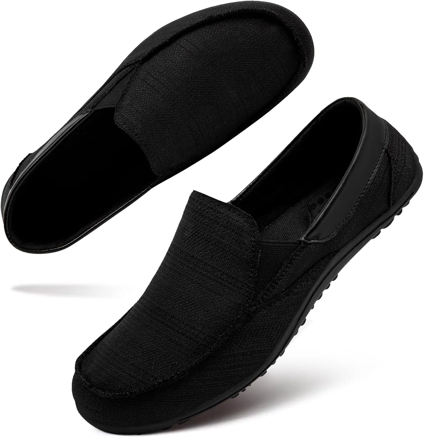 Tvtaop Women's Grey Casual Fashion Sneakers, Slip-On, Low Top, Non-Slip, Lightweight, Breathable, All-Day Comfort, Zero-Drop Sole, Versatile, Adult US Women's Sizes