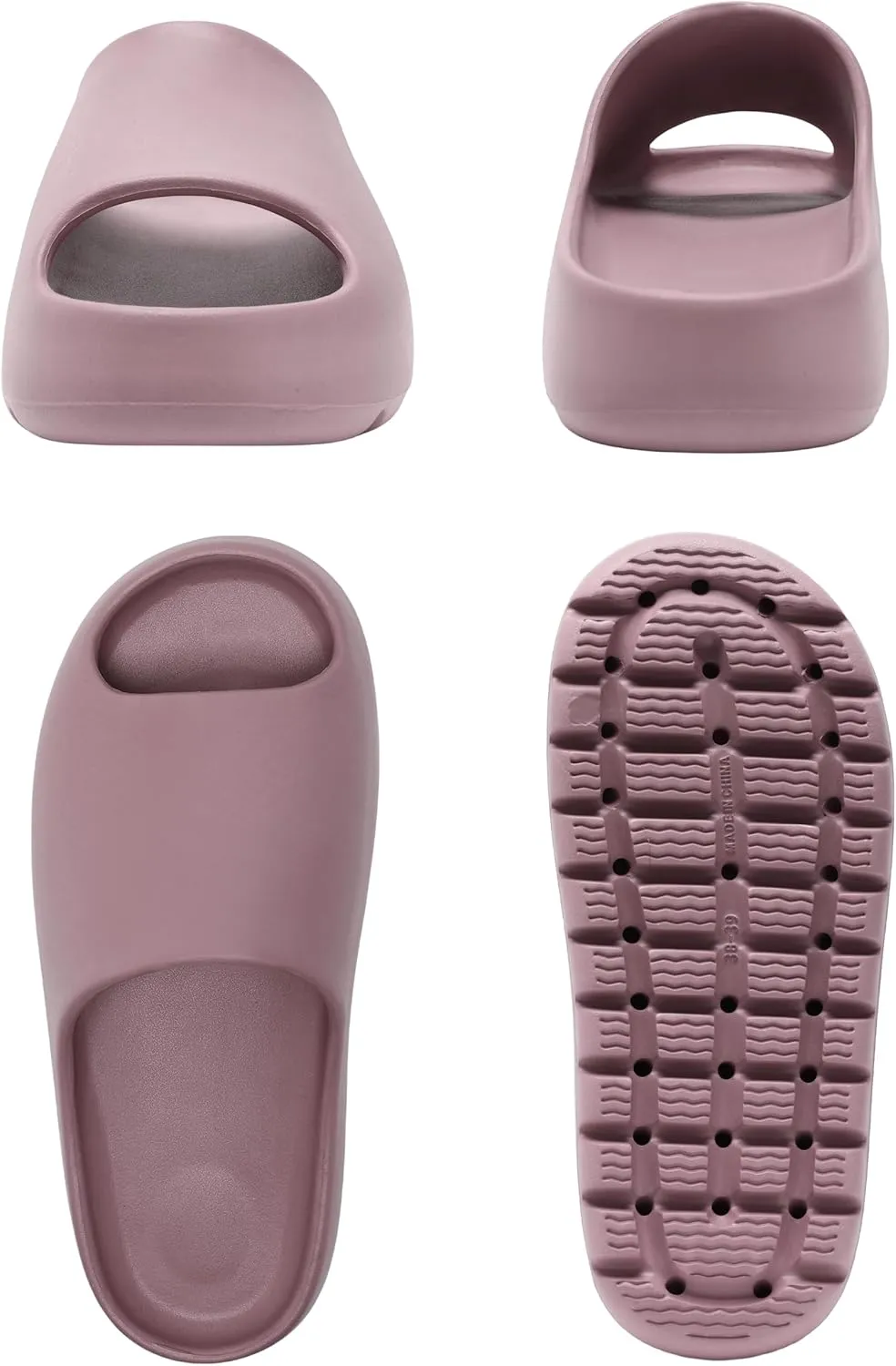 Unisex Cloud Slippers, Waterproof House Slide Sandals Shower Shoes Bathroom, Walking Sandals Women Comfortable Indoor Outdoor Pool Beach