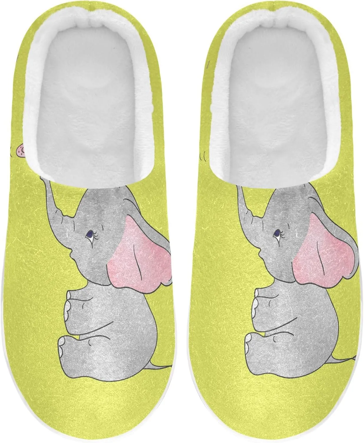 Unisex Memory Foam Slippers Non-Skid Slip-on Soft Warm Sole Fleece Shoes 6-17