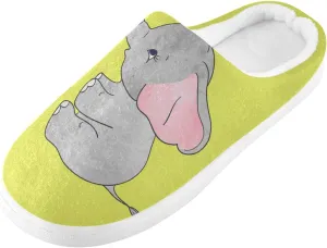 Unisex Memory Foam Slippers Non-Skid Slip-on Soft Warm Sole Fleece Shoes 6-17