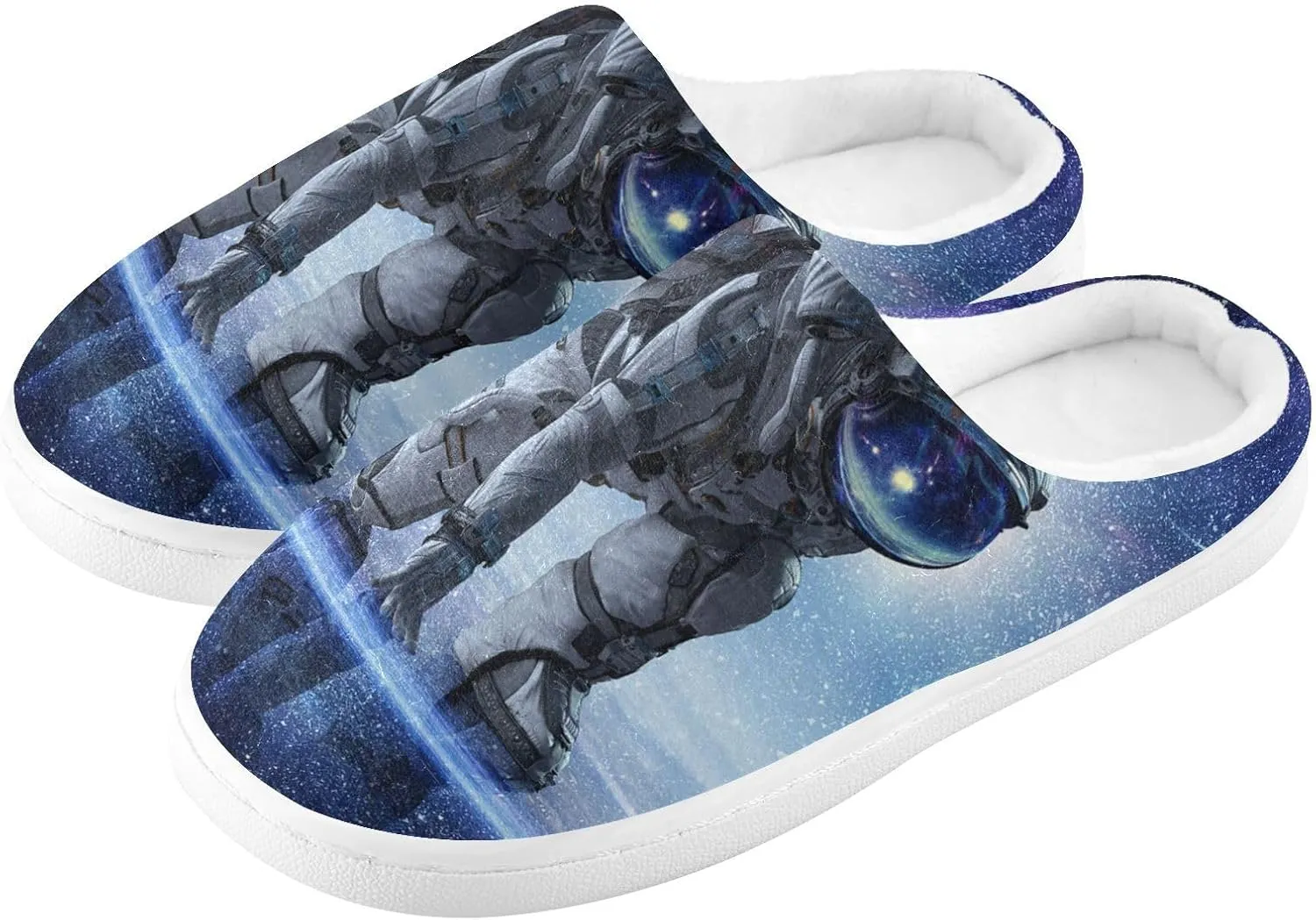Unisex Memory Foam Slippers Non-Skid Slip-on Soft Warm Sole Fleece Shoes 6-17
