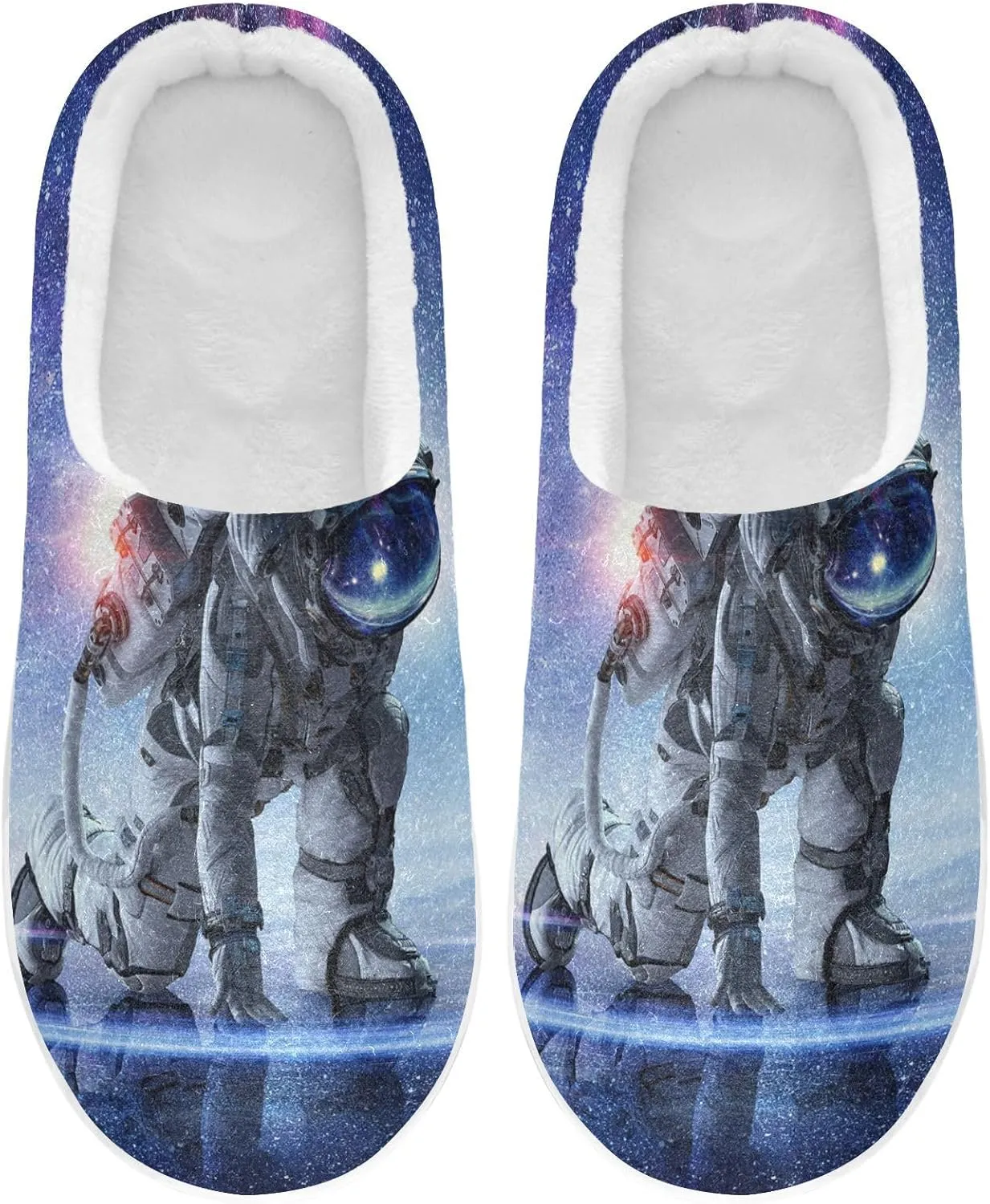 Unisex Memory Foam Slippers Non-Skid Slip-on Soft Warm Sole Fleece Shoes 6-17