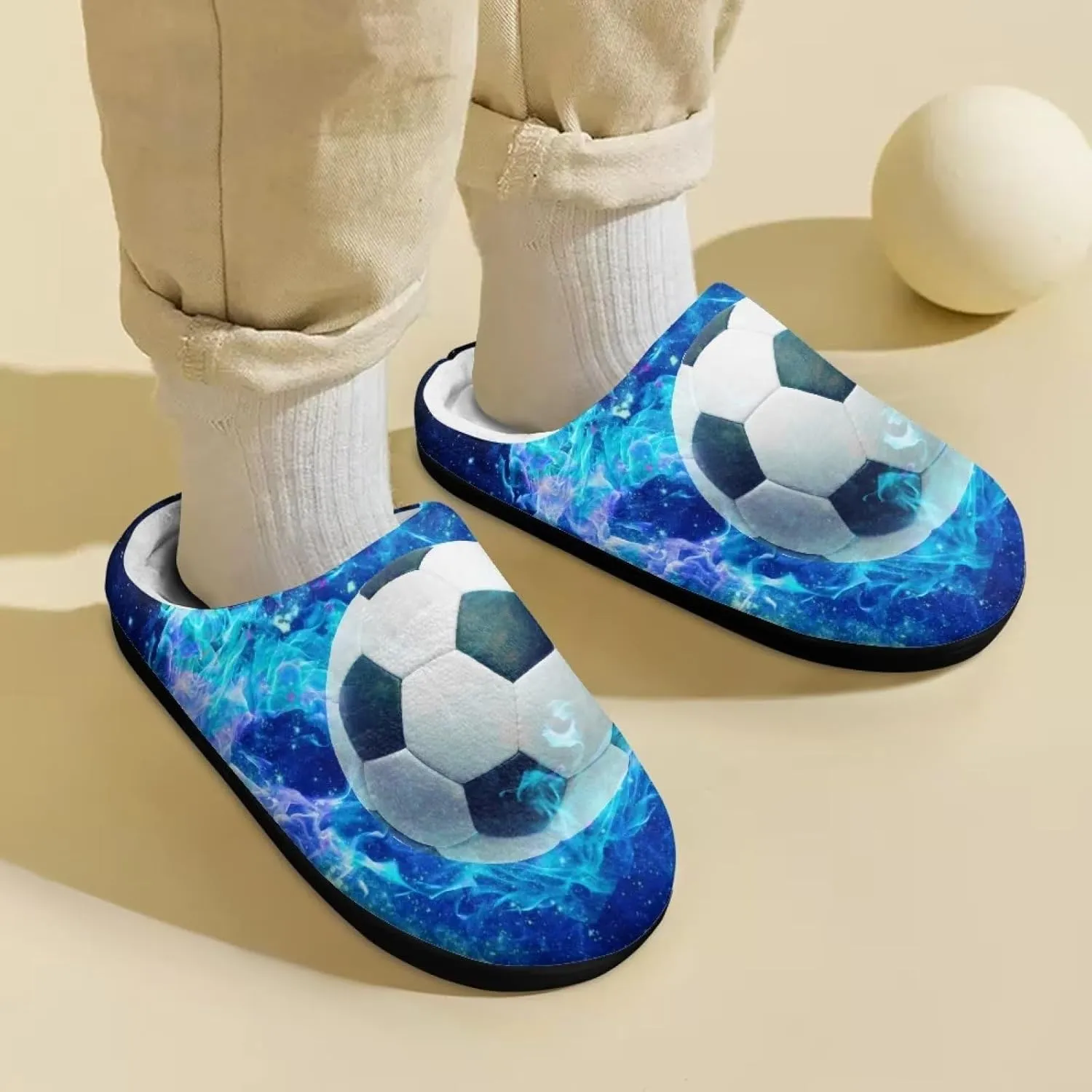 Veniyate Kids Fuzzy House Memory Foam Slippers Bedroom Shoes Cozy Indoor Slide for Boys Girls