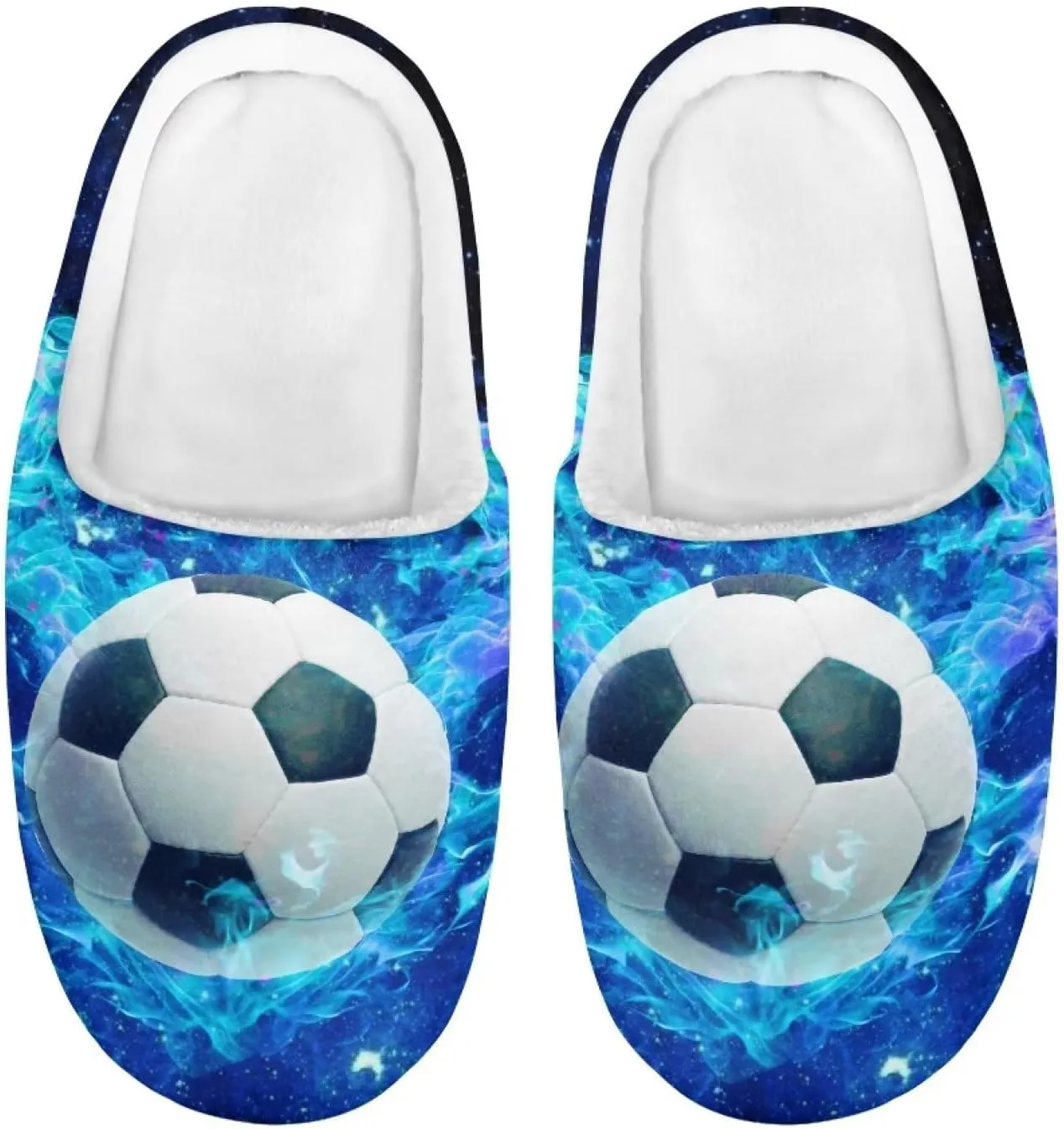 Veniyate Kids Fuzzy House Memory Foam Slippers Bedroom Shoes Cozy Indoor Slide for Boys Girls