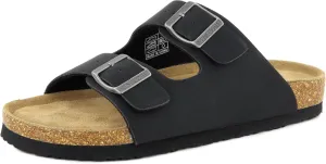 Verano Cork Sandals for Women – Cork Double Strap Sandals Women’s Summer Shoes – Comfortable Slide Sandals