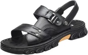 Versatile Thick Soled Anti-Slip Sandals Breathable Beach Shoes Versatile Men's Shoes(39)