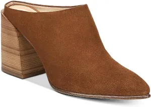VIA SPIGA Womens Ella Pointed-Toe Leather Slip-On Shoes Tan 10 Medium (B,M)