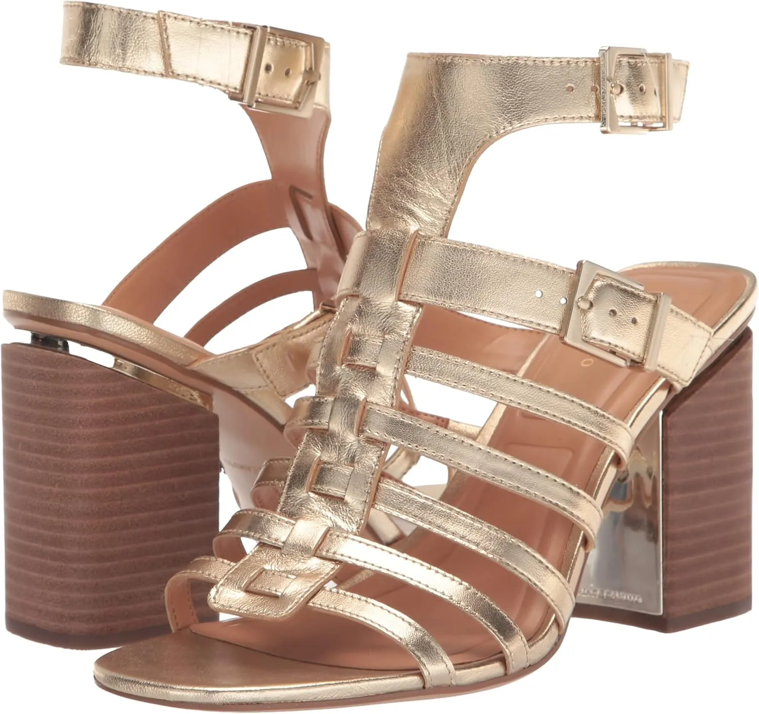 Vince Camuto Women's Hicheny Buckle High Heel Sandal Heeled