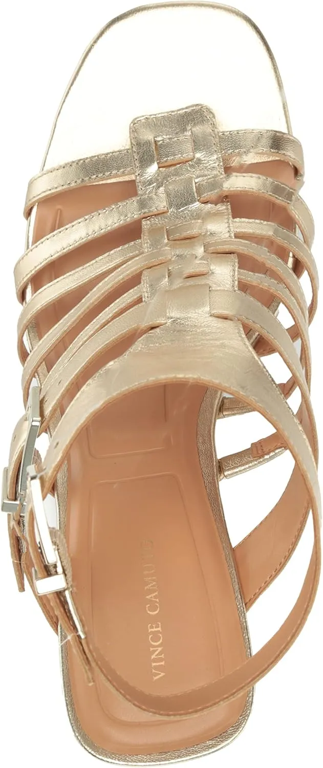 Vince Camuto Women's Hicheny Buckle High Heel Sandal Heeled