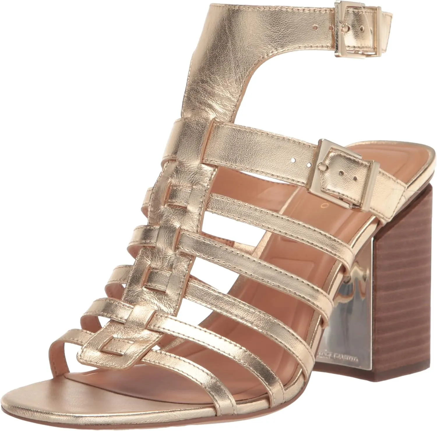 Vince Camuto Women's Hicheny Buckle High Heel Sandal Heeled
