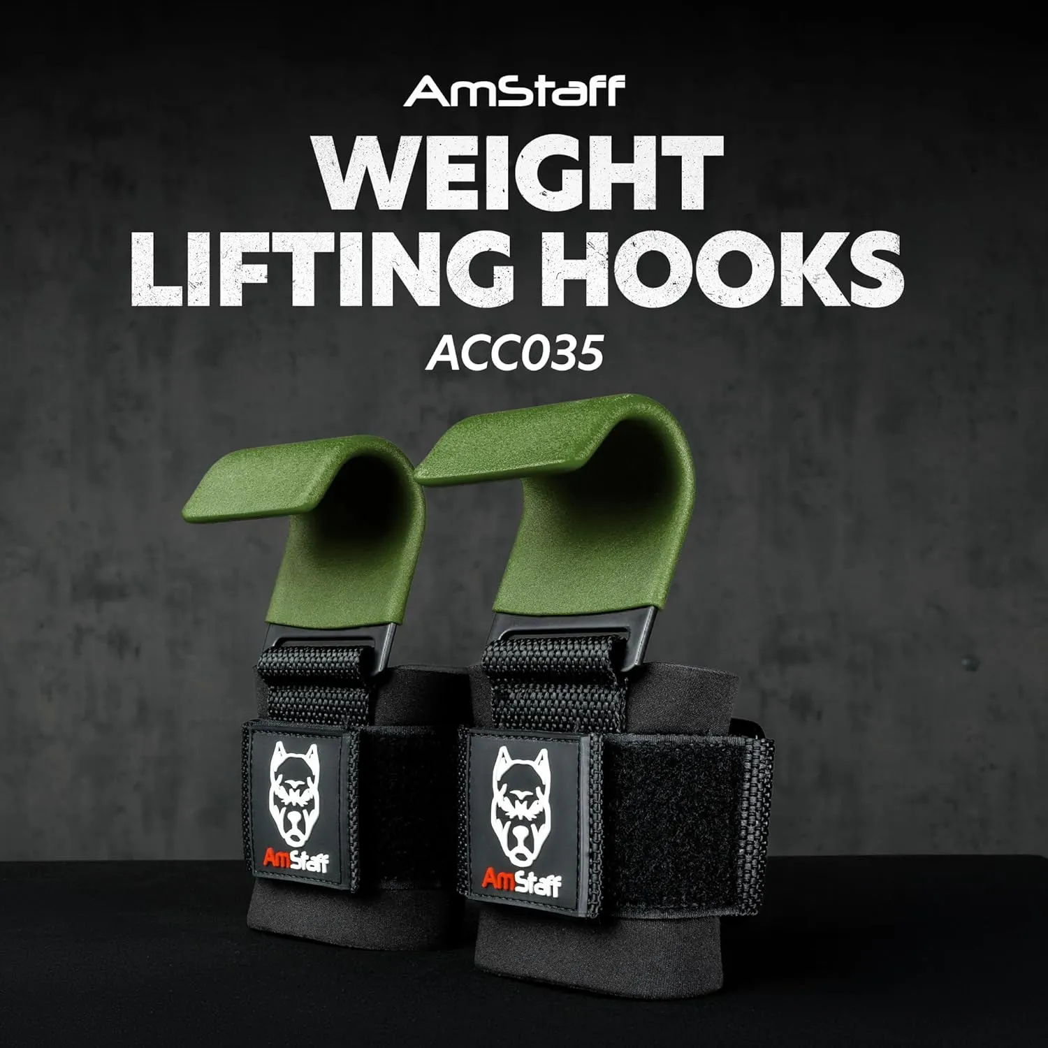 Weight Lifting Hooks (Pair) - Gym Wrist Straps with Steel Hooks for Weightlifting, Pull-Ups, Deadlifts, Strength Training, and Fitness Workouts - Adjustable Neoprene Wrist Support