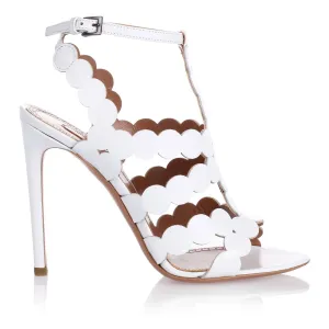 White leather sandal