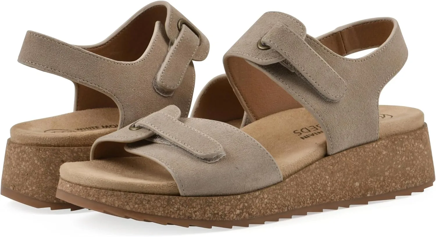 WHITE MOUNTAIN Women's Gelato Mini-Wedge Sandal