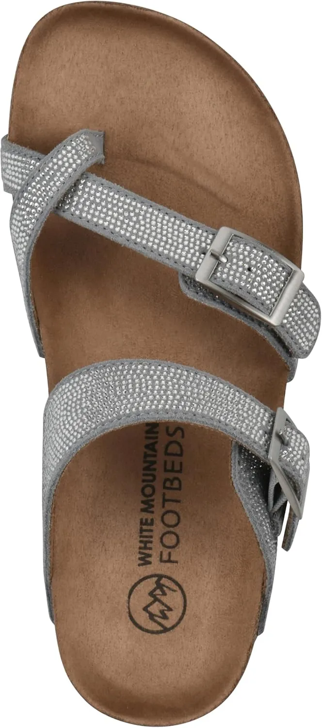 WHITE MOUNTAIN Women's Grays Signature Comfort-Molded Footbed Sandal