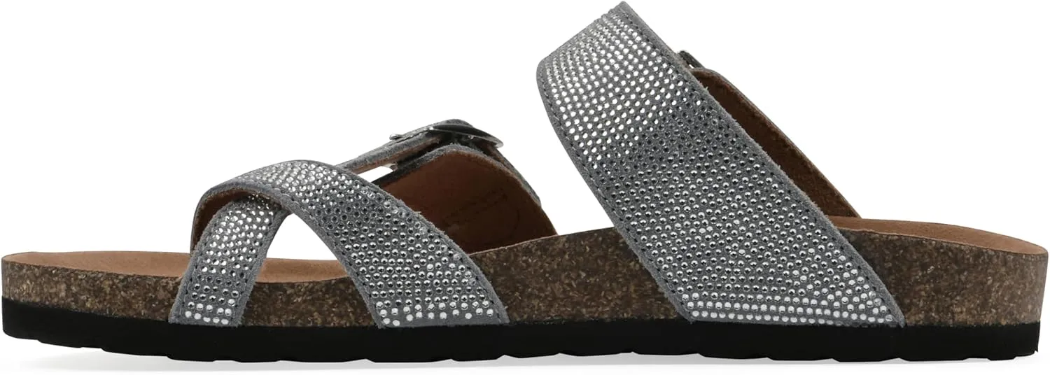 WHITE MOUNTAIN Women's Grays Signature Comfort-Molded Footbed Sandal