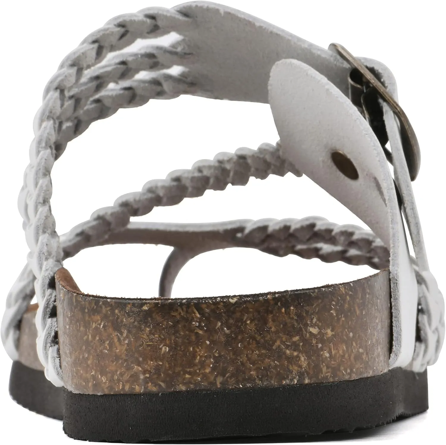 WHITE MOUNTAIN Women's Hayleigh Braided Signature Comfort-Molded Footbed Sandal