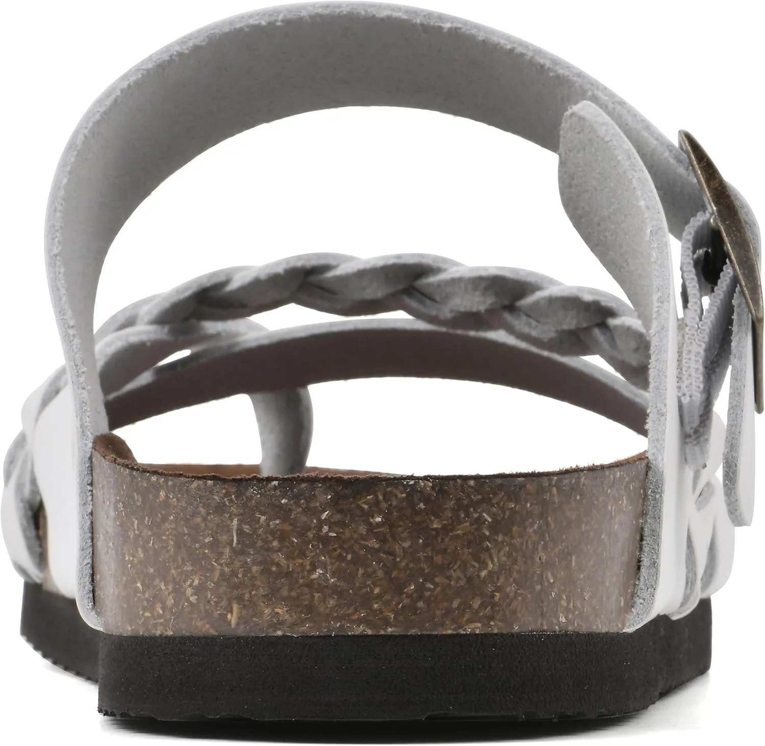 WHITE MOUNTAIN Women's Hazy Braided Signature Comfort-Molded Footbed Sandal
