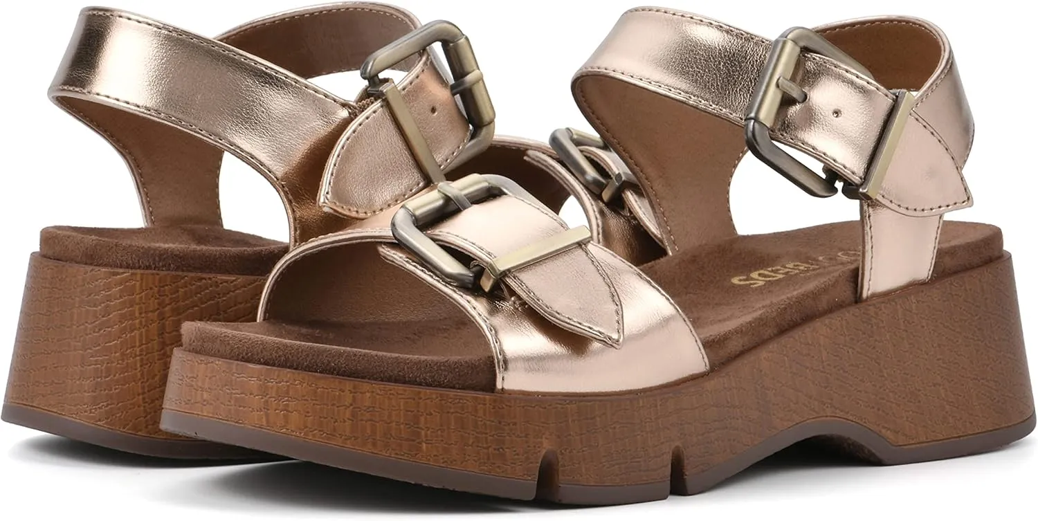 WHITE MOUNTAIN Women's Leftmost Platform Sandal