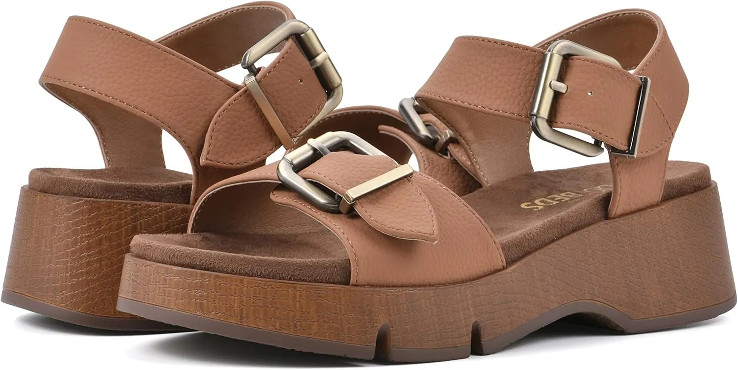 WHITE MOUNTAIN Women's Leftmost Platform Sandal