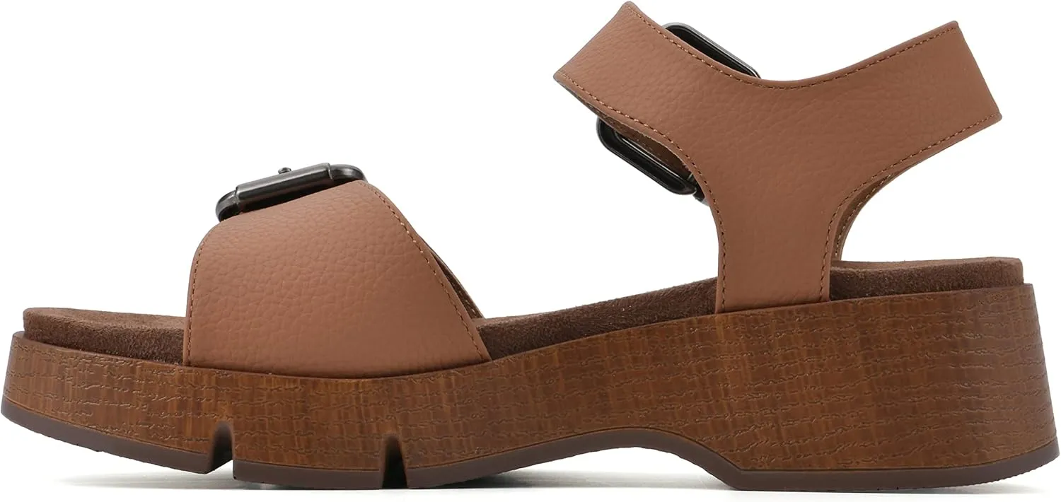 WHITE MOUNTAIN Women's Leftmost Platform Sandal