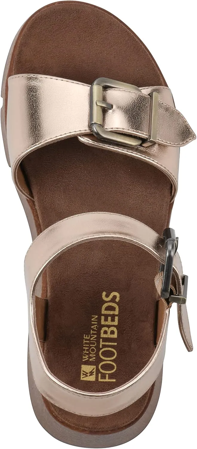 WHITE MOUNTAIN Women's Leftmost Platform Sandal