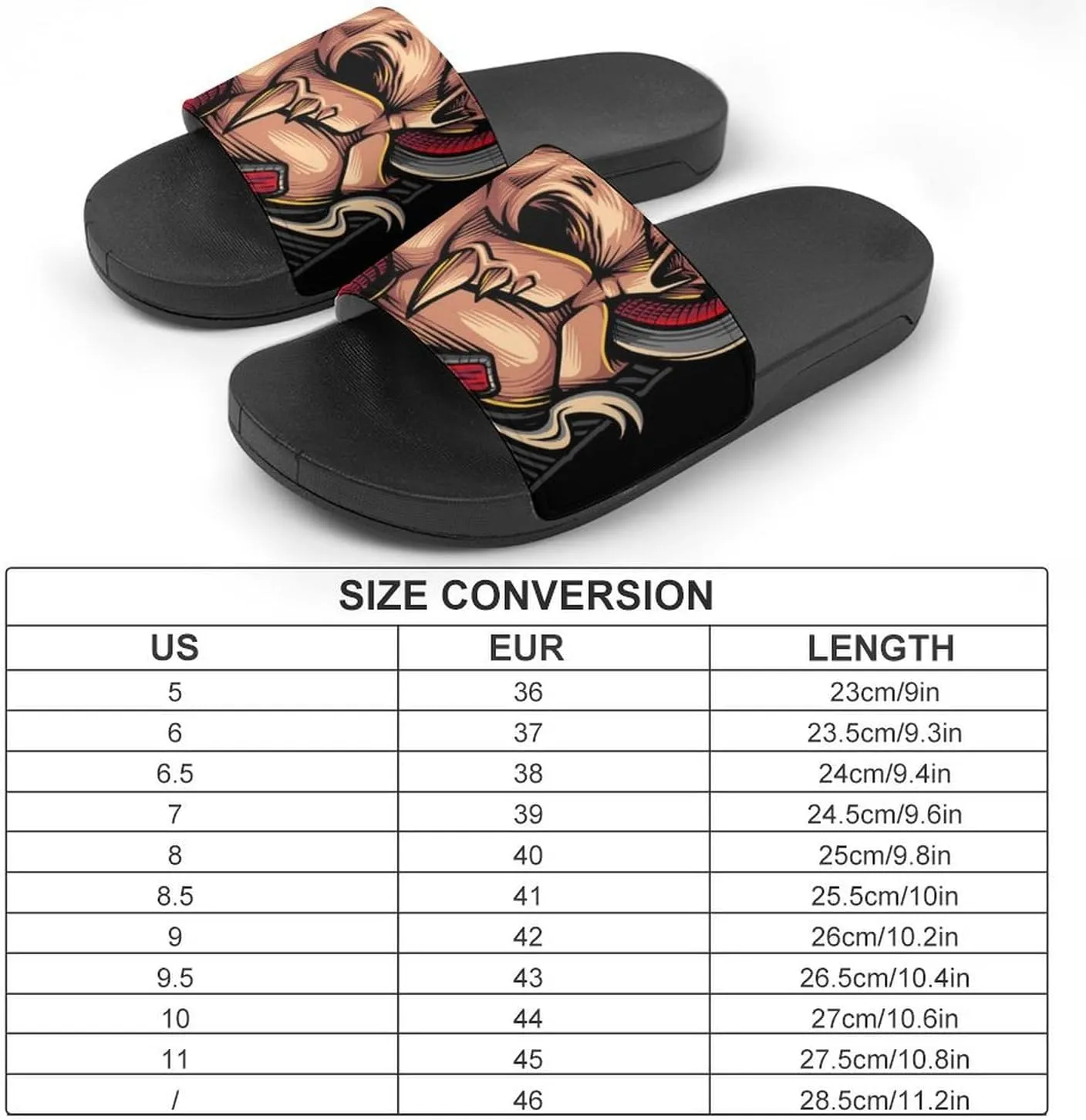 Women Men Slide Slippers Sandals Shower Home Beach House Shoes Gifts, Snake Demon Skull
