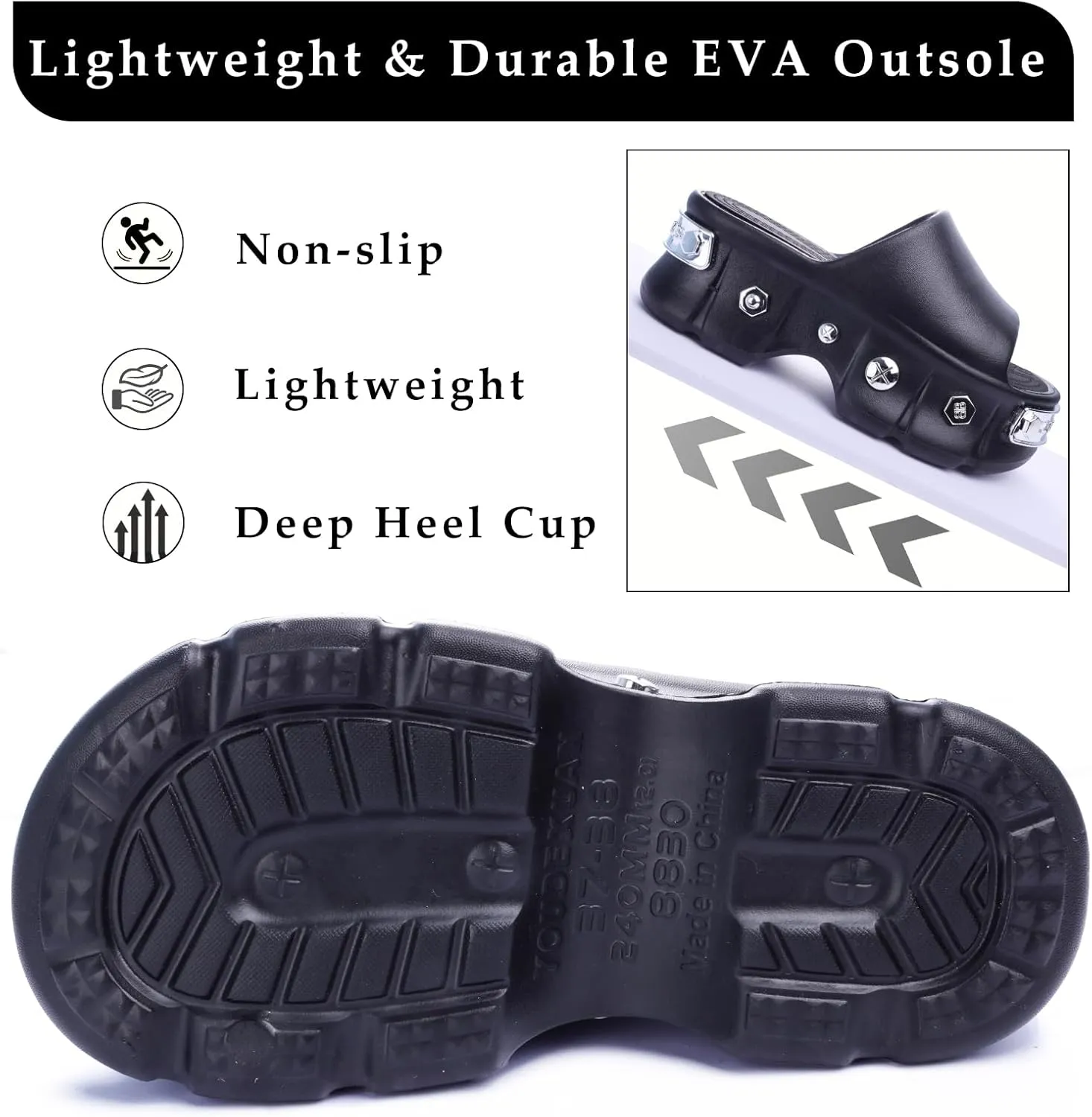 Women Platform Sandals Open Toe Chunky Flatform Slides Sandals Fashion Slip on Summer Beach Sandals Casual Dressy Female Platform Slides for Vacation Comfort Wedges Slide
