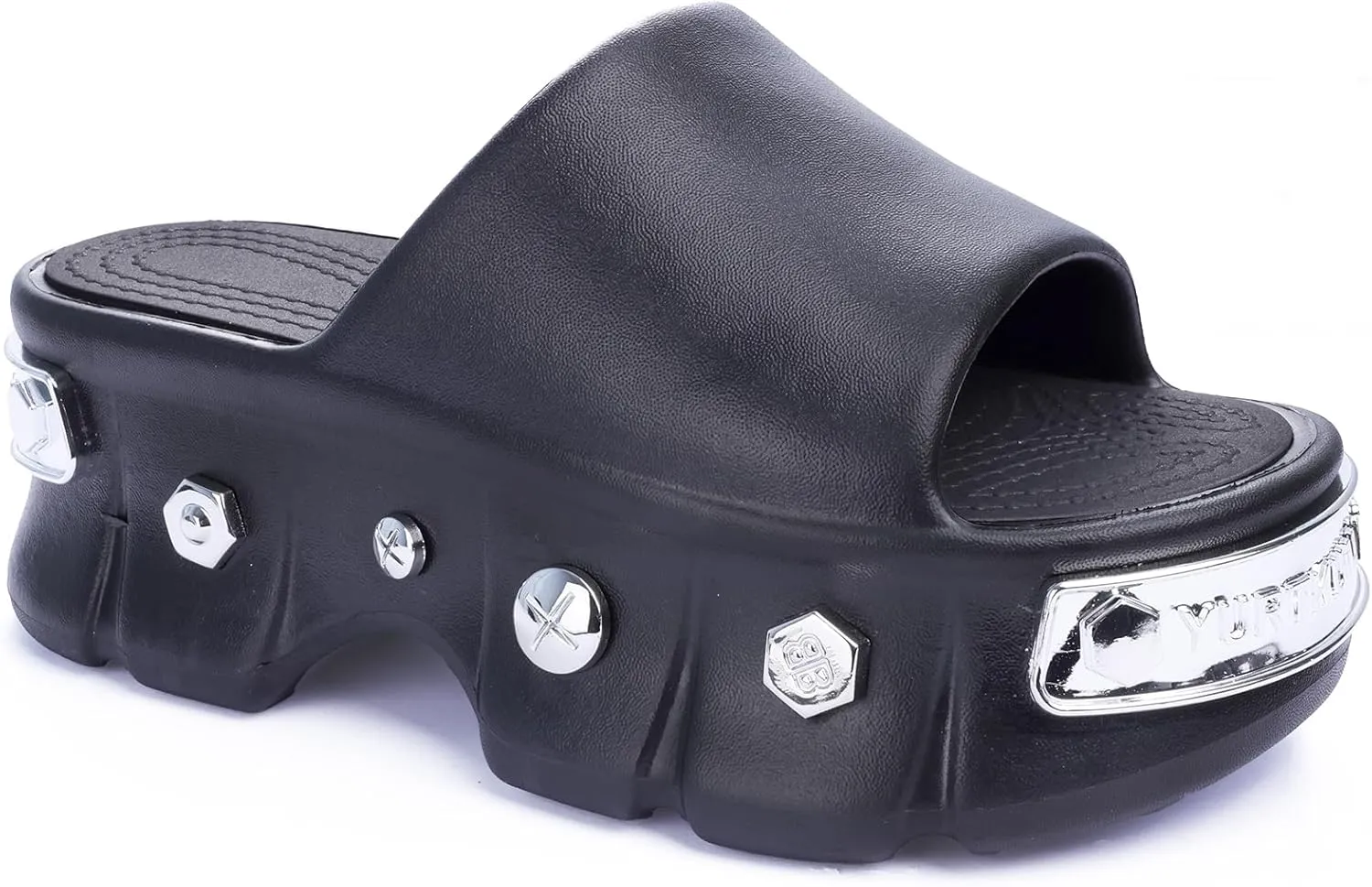 Women Platform Sandals Open Toe Chunky Flatform Slides Sandals Fashion Slip on Summer Beach Sandals Casual Dressy Female Platform Slides for Vacation Comfort Wedges Slide