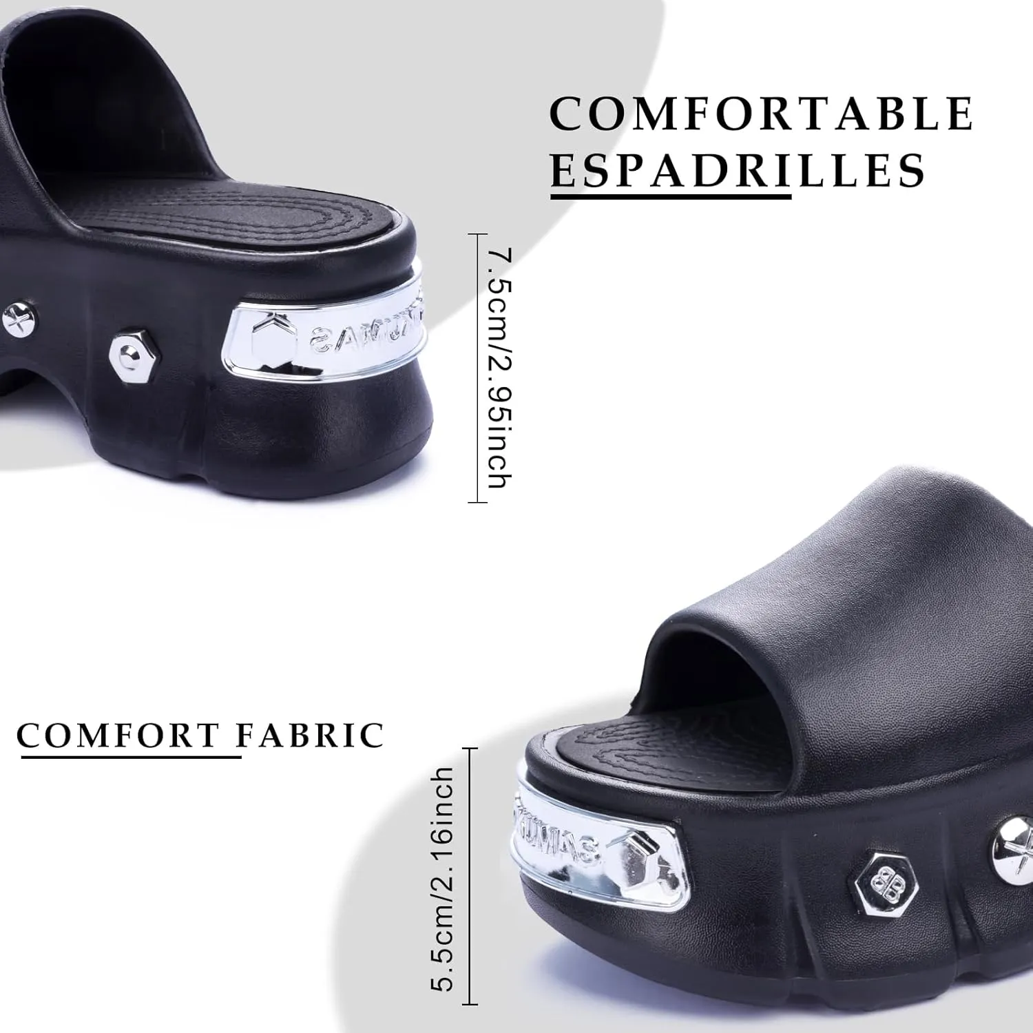 Women Platform Sandals Open Toe Chunky Flatform Slides Sandals Fashion Slip on Summer Beach Sandals Casual Dressy Female Platform Slides for Vacation Comfort Wedges Slide