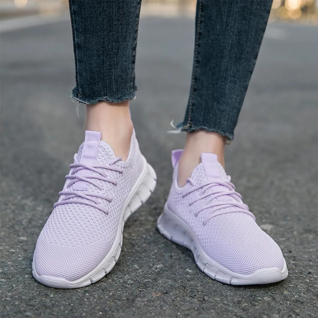 Women Running Shoes Tennis Walking Gym Fashion Sneakers Workout Atheltic Slip On Lightweight Breathable Sport Shoe