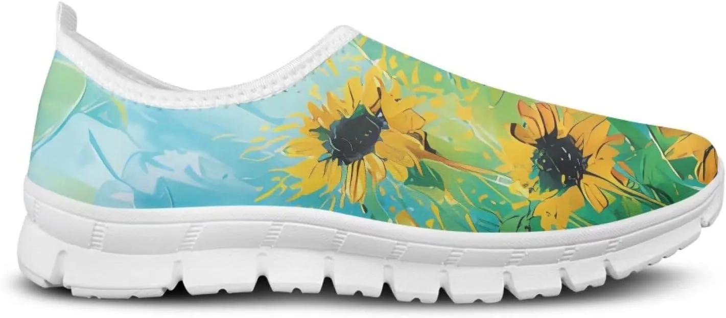 Women Slip On Tennis Shoes Womens Non Slip Work Shoes Casual Sneakers